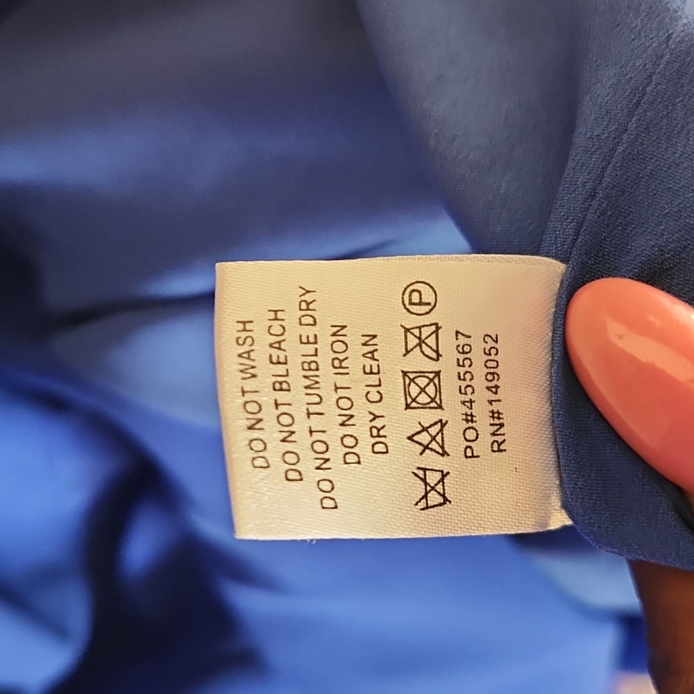 Delia feathered blazer dress. FASHION NOVA xl blue - Picture 5 of 6